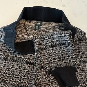 Roots Monochrome Patterned Knit Sweater